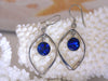 Mystic Azure -Blue Australian Black Opal Solid Earrings (Silver 925)