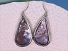Verdant Vista -Red-Blue Australian Boulder Opal Solid Earrings (Silver 925)